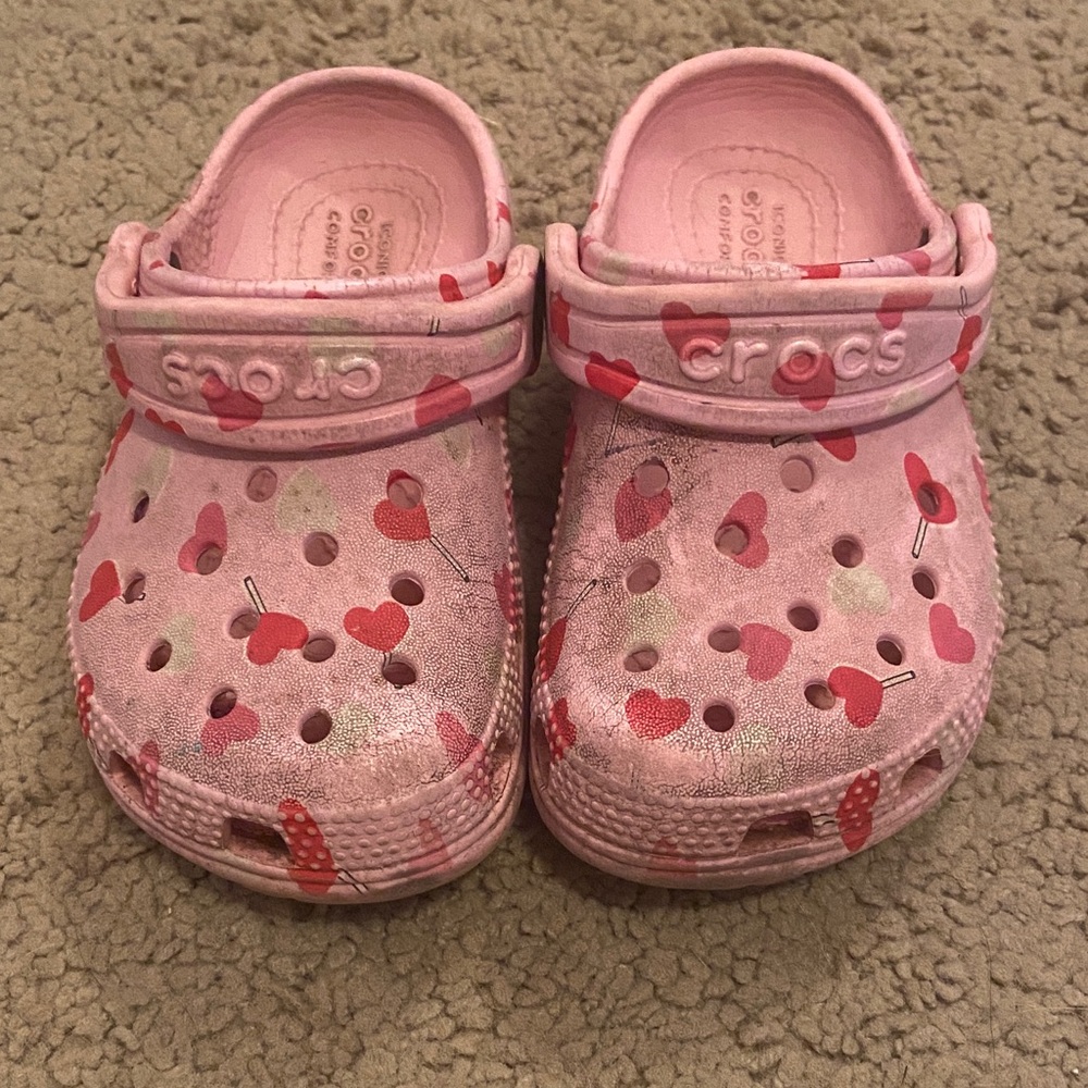 CROCS Kids Pink Heart
